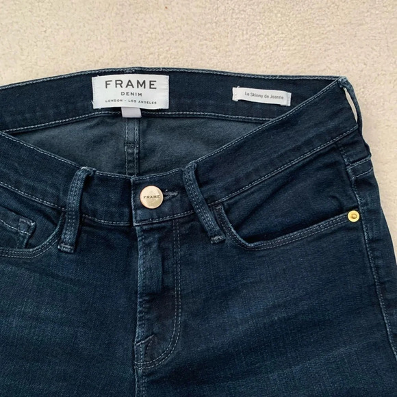 Frame Le Jeans Skinny De Jeanne Jeans Dark wash size 26 - Picture 9 of 16